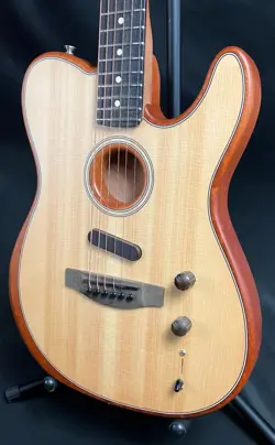 FENDER AMERICAN ACOUSTASONIC TELECASTER ACOUSTIC-ELECTRIC GUITAR NATURAL FINISH
