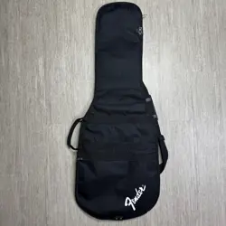 FENDER PADDED ELECTRIC GUITAR CARRY CASE GIG BAG SOFT SHELL DOUBLE STRAP BLACK