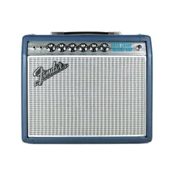 FENDER 68 CUSTOM VIBRO CHAMP REVERB GUITAR COMBO AMPLIFIER, NAVY, 230V UK