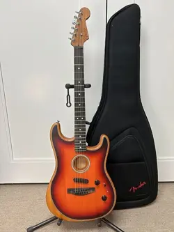 FENDER AMERICAN ACOUSTASONIC STRATOCASTER ACOUSTIC ELECTRIC GUITAR - 3 COLOR SUN