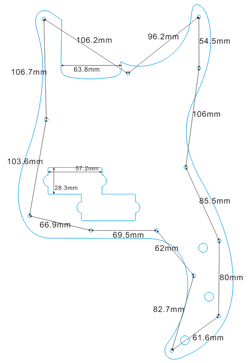 2 PCS FOR FENDER US STANDARD PRECISION BASS GUITAR PICKGUARD,BROWN TORTOISE