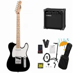 SQUIER BY FENDER SONIC TELECASTER MAPLE FB WH PG BLACK YAMAHA GA15II AMPLIFIER I