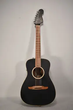 2018 FENDER MALIBU SPECIAL MATTE BLACK FINISH ACOUSTIC-ELECTRIC GUITAR