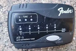 FENDER AT-3 AUTOMATIC GUITAR BASS TUNER. BLACK