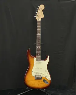 FENDER SQUIER STANDARD STRATOCASTER ELECTRIC GUITAR - AMBER BURST