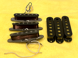 1979 VINTAGE USA FENDER STRATOCASTER GREY BOTTOM PICKUP SET