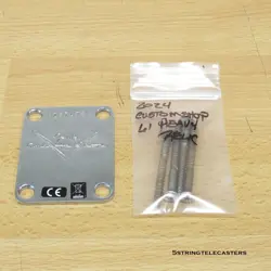 FENDER CUSTOM SHOP 61 HEAVY RELIC STRATOCASTER NECK PLATE SCREWS CHROME STRAT