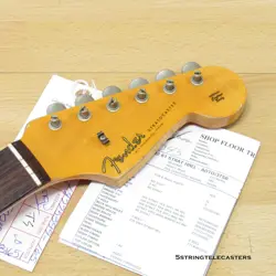 FENDER CUSTOM SHOP 61 HEAVY RELIC STRATOCASTER NECK VINTAGE 5/4 ROSEWOOD NECK