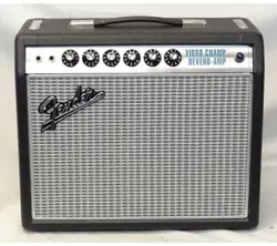 FENDER '68 CUSTOM VIBRO CHAMP REVERB 5W 1X10 GUITAR COMBO AMP BLACK NEW OPEN BOX
