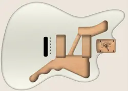 JAZZMASTER REPLACEMENT GUITAR BODY
