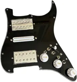 GUITAR PREWIRED LOADED STRAT PICKGUARD WITH HSH HUMBUCKING PICKUP SET FOR FENDER