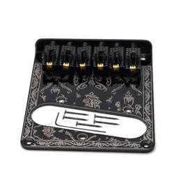 6 STRING ELECTRIC GUITAR SADDLE VOLUME CONTROL BRIDGE PLATE FOR FENDER TELE J