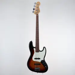 FENDER PLAYER JAZZ BASS FRETLESS 3 TONE SUNBURST USED ELECTRIC BASS