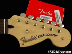 FENDER LTD. TOM DELONGE STRATOCASTER STRAT NECK & TUNERS, C SHAPED RW ROSEWOOD