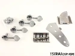 FENDER PROFESSIONAL II JAZZ J BASS HARDWARE SET, TUNERS PLATE BRIDGE