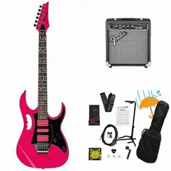 IBANEZ STEVE VAI SIGNATURE MODEL JEMJRSP-PK PINK LIMITED MODEL FENDER 10W AMPLIF