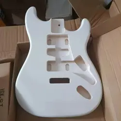 WHITE ELECTRIC GUITAR BODY FOR DIY FENDER ST STRAT GUITAR ACCESSORY POPLAR HSH