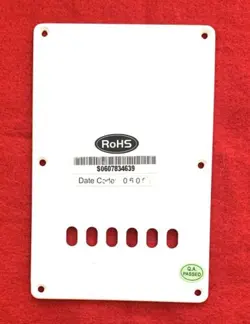 2007 FENDER SQUIER BULLET STRATOCASTER STRAT ELECTRIC GUITAR ORIGINAL BACK PLATE