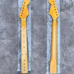 22FRET ELECTRIC GUITAR NECK YELLOW CANADA MAPLE FOR FENDER ST STRAT STRATOCASTER
