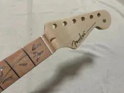 GLOSS 24 FRET STRAT ELECTRIC GUITAR NECK MAPLE INLAY FOR DIY FENDER REPLACEMENT
