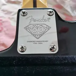 CHROME PRO 60TH ANNIVERSARY MODEL FENDER ELECTRIC GUITAR NECK CONNECTION PLATE