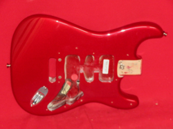 FENDER 2012 USA METALLIC RED AMERICAN DELUXE STRATOCASTER BODY