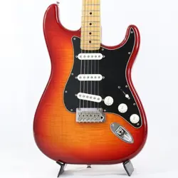 FENDER MEX PLAYER STRATOCASTER PLUS TOP AGED CHERRY BURST MAPLE ELECTRIC GUITAR