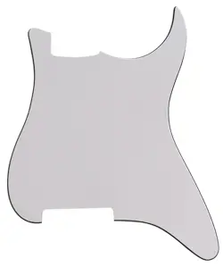 3 PLY WHITE FOR FENDER STRATOCASTER STRAT BLANK STYLE GUITAR PICKGUARD