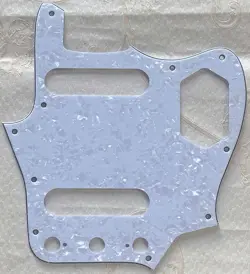 PICK FOR FENDER JAPAN REISSUED JAGUAR STYLE GUITAR PICKGUARD 4 PLY WHITE PEARL