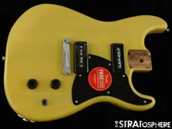 FENDER SQUIER PARANORMAL STRAT-O-SONIC LOADED BODY STRAT VINTAGE BLONDE