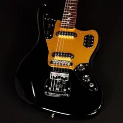 FENDER TRADITIONAL 60S JAGUAR  BLACK W/BUZZ STOP BAR