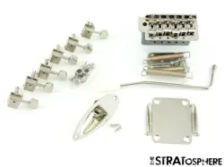 FENDER SQUIER 50S CLASSIC VIBE STRAT HARDWARE SET TREMOLO TUNERS, STRATOCASTER.