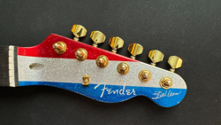 AGED MAPLE/ROSEWOOD ELECTRIC GUITAR NECK W/TUNERS FITS FENDER BUCK OWENS TELE