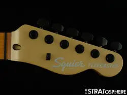 FENDER SQUIER CONTEMPORARY TELECASTER RH TELE NECK & TUNERS BOUND ROASTED MAPLE