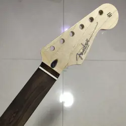 FRETLESS 22 FRET STRAT ELECTRIC GUITAR NECK MAPLE FOR DIY FENDER REPLACE GLOSS