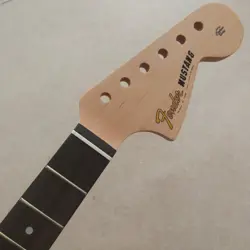24 INCH 22 FRET MUSTANG ST GUITAR NECK MAPLE ROSEWOOD FOR DIY FENDER PARTS