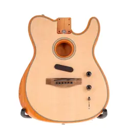 FENDER AMERICAN ACOUSTASONIC TELECASTER BODY NATURAL FINISH BAD ELECTRONICS