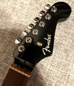 FENDER JAPAN LIMITED EDITION ALL BLACK ELETRIC GUITAR FROM JAPAN
