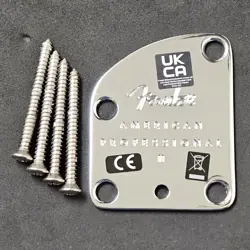 2022 FENDER AMERICAN PROFESSIONAL II USA CHROME NECK PLATE STRAT TELE GUITAR