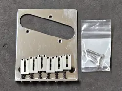 1999 AMERICAN STANDARD FENDER TELECASTER BRIDGE & SADDLES TELE USA GUITAR CHROME