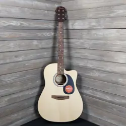 FENDER FA-25CE ACOUSTIC GUITAR NATURAL FINISH AS IS