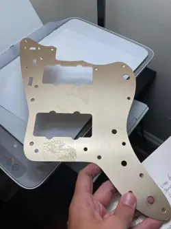 FENDER JAZZMASTER ELECTRIC GUITAR ANODIZED PICKGUARD