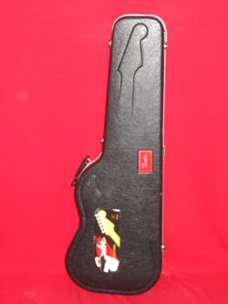 FENDER 1995 USA BLACK RED LABEL STRATOCASTER OR TELECASTER HARDSHELL CASE