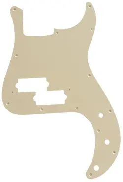 CUSTOM FOR FENDER JAPAN PRECISION BASS GUITAR PICKGUARD SCRATCH,VINTAGE YELLOW
