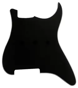 3 PLY GUITAR PICKGUARD FOR FENDER STRATOCASTER STRAT BLANK STYLE,BLACK