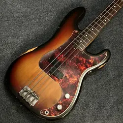 FENDER 1971 PRECISION BASS SUNBURST ELECTRIC BASS GUITAR