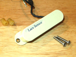 LACE SENSOR AGED WHITE BLUE STRATOCASTER NECK PICKUP
