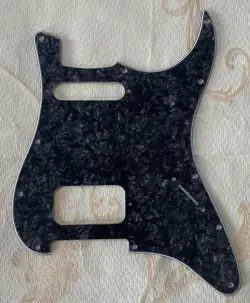 4 PLY GUITAR PICKGUARD FOR US FENDER STRATOCASTER HS 11 HOLE STRAT,BLACK PEARL