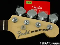 FENDER AMERICAN PERFORMER MUSTANG BASS NECK & TUNERS GUITAR PARTS ROSEWOOD