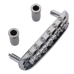 CHROME MUSTANG BRIDGE W/ LARGE SADDLES, ALSO FITS FENDER JAGUAR OR JAZZMASTER